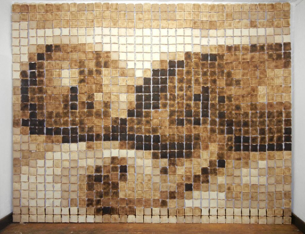 Kunst – Mosaik aus Toastbrot von Wonne und Kolja van Boekel